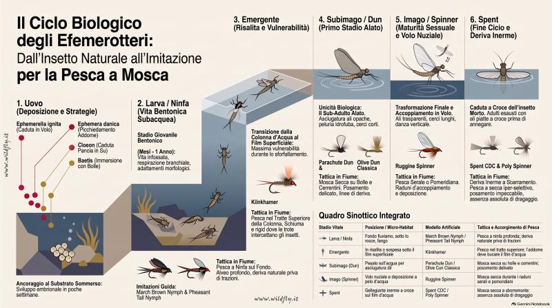 CLICCA SULLA FOTO PER SCARICARE L'IMMAGINE GRANDE DI LA METAMORFOSI DEGLI EFEMEROTTERI: DALLO STADIO BIOLOGICO ALL'IMITAZIONE PERFETTA