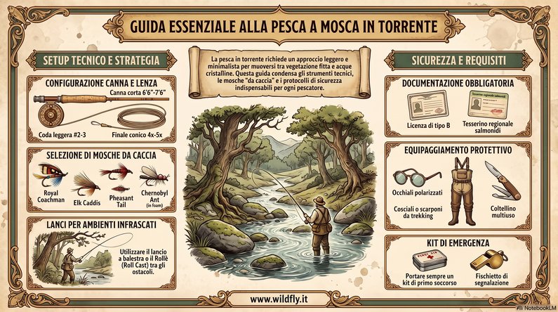 Guida essenziale alla pesca a mosca in Torrente