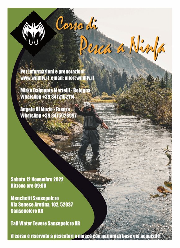 corso di pesca a ninfa in twt Tevere