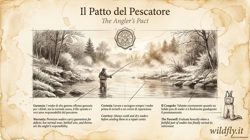 Guida alla Manutenzione e Riparazione dei Waders Wader Maintenance and Repair Guide