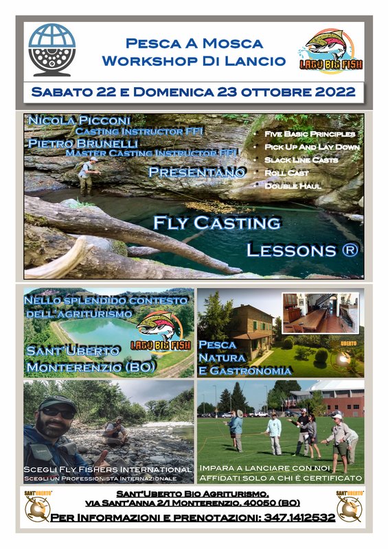 workshop di lancio full immersion di pesca a mosca corso di lancio