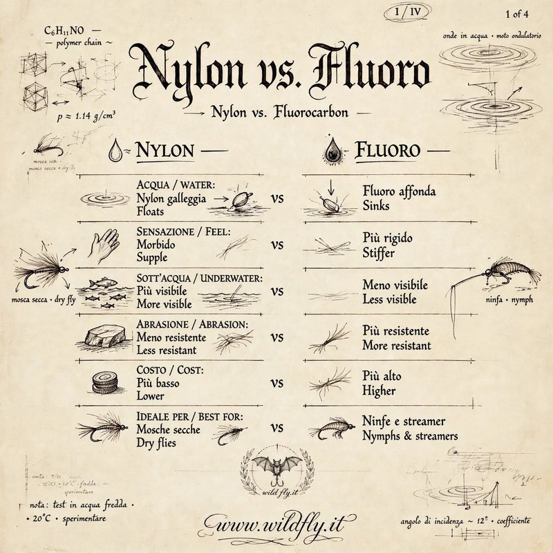 Nylon o Fluorcarbon - il finale giusto per ogni amo